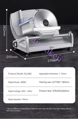 Multifunctional Electric Slicer – Lamb, Beef, Vegetable, Bread, and Sausage Slicing Machine