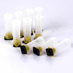 20PCS Queen Cage Rearing Covers – Beekeeping Queen Cell Catcher Kit | Plastic Bee Box Cages for Apiculture Protection