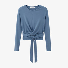 Summer Ribbing Closed-Fit Wrap Top & A-Line Dress High Stretch Matching Set – Chic & Comfortable Women's Outfit