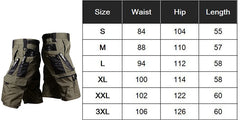 Black Camo Cargo Pants Outdoor Multi-pocket Ripstop Waterproof Trousers Male Autumn Wear-resistant Training Fishing Work Pant