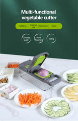 Multifunctional Vegetable Cutter & Slicer – Fruit, Potato Peeler, Carrot Grater with Basket | Kitchen Accessories