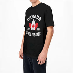 Canada Is Not For Sale EST. 1867" T-Shirt – 100% Cotton, Short Sleeve Men's Fashion Tee