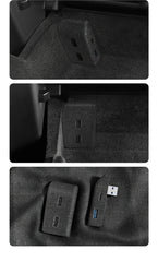 YZ USB HUB Adapter & Quick Charger for Tesla Model 3 (2021) & Model Y (2023) – Glove Box Flocking Car Accessories