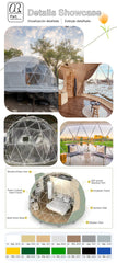 Luxury Geodesic Dome Tent – Transparent Spherical Glamping Tent for Outdoor Resort & Starry Sky Camping
