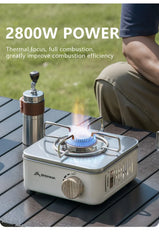2800W Camping Gas Stove | High Firepower Portable Cassette Furnace for Outdoor Cooking, Picnic & Camp