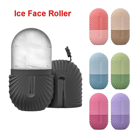 Silicone Ice Face Roller – Pore Shrinking, Dark Circle Removal & Skin Massage Tool for Eyes & Neck