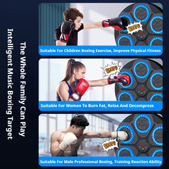 Music Boxing Machine – Smart Bluetooth Wall-Mounted Boxing Trainer | Electronic Punching Target for Home Gym & Fitness