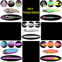 5PCS Wobbler Lures Set – 3g/10g/15g Metal VIB Sinking Fishing Lures | Hard Bait for Sea Fishing & Artificial Pesca