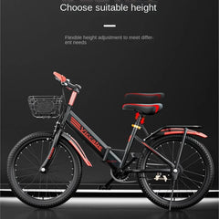 SKIG Folding Mountain Bike for Boys & Girls - 7-15 Years Old, Variable Speed, Lightweight & Durable Folding Bicycle for Kids, Teens, Camping, and Home Use