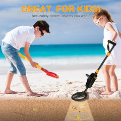 7.4 Inch Waterproof Kid Metal Detector Gold Detector Lightweight Search Coil (24"-35") Adjustable Metal Detector for Junior