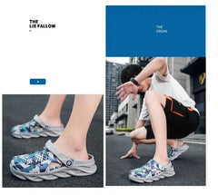 Men’s EVA Platform Sandals – Flat Summer Slippers, Outdoor Garden Clogs, Flip-Flops & Casual Home Shoes