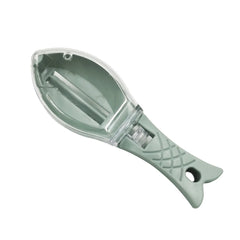 Kitchen Household Fish Scale Scraper with Lid – Manual Descaling & Brushing Tool for Easy Fish Cleaning