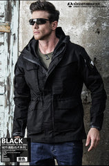 M65 Casual Quick Dry Tactical Windbreaker Outwear Trench Men Waterproof Flight Pilot Coat Hoodie Man Field Jacket