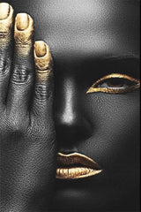 Modern African Woman Canvas Painting – Sexy Black Girl Scandinavian Wall Art Poster for Home Decor & Gifts