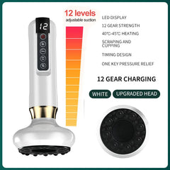 Electric Cupping Massager – Vacuum Suction & GuaSha with Infrared Heat for Anti-Cellulite & Body Slimming