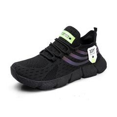 Men’s Thick-Soled Sneakers – Breathable Summer Running & Tennis Shoes, Comfortable Casual Footwear in Large Sizes