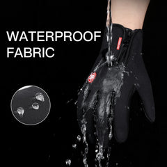 Autumn-Winter Motorcycle Gloves – Windproof, Anti-Slip, Touchscreen Fleece Gloves for Men & Women