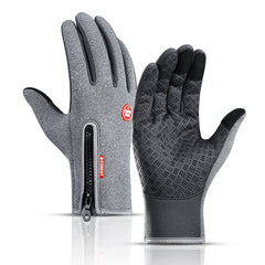 Autumn-Winter Motorcycle Gloves – Windproof, Anti-Slip, Touchscreen Fleece Gloves for Men & Women