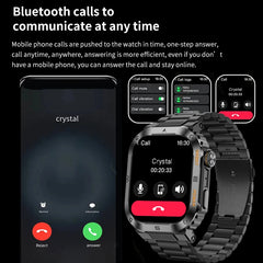 New GPS Rugged Military Smart Watch Men Sports Watches IP68 Waterproof 2.01'' AI Voice Bluetooth Call Smartwatch For Android IOS