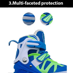Steel Bracket Ice Hockey Skating Shoes Adult Child Skates for Beginner Ball Knife Ice Hockey Knife Shoes Real Ice Patines