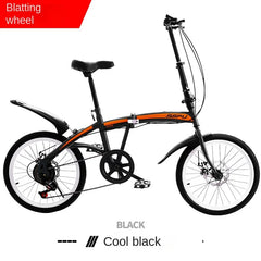 Cooya 20-Inch Folding Bicycle for Men & Women – Ultra Lightweight & Portable, No Installation Required | Adult Variable Speed Bicycle