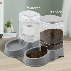 3.8L Automatic Pet Feeder & Water Dispenser – Durable PP Material Food & Drink Bowl for Large Cats and Dogs