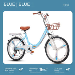 Folding Mountain Bike for Boys & Girls – Variable Speed Bicycle for Primary & Secondary School Students | 18", 20", 24" Sizes