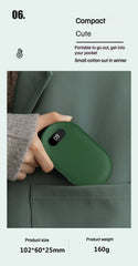 New Hand Warmer Power Bank 2in1 USB Rechargeable Winter Mini Hand Warmer Electric Heater Pocket Warmer high-capacity Winter Gift
