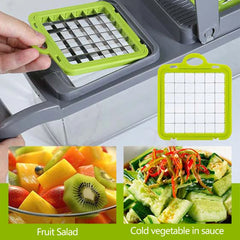 Multifunctional Vegetable Cutter & Slicer – Fruit, Potato Peeler, Carrot Grater with Basket | Kitchen Accessories