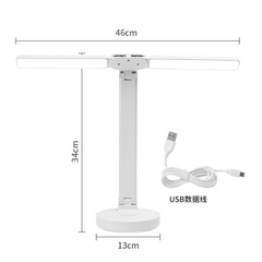 Energy-Saving USB Double Lamp LED Foldable Reading Light with Mobile Phone Bracket – Desk Study Lamp for Children, Bedroom & Table