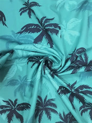 Summer Animal Crane Men's Hawaiian Shirt – 3D Plant & Flower Print Beach Shirt, Plus Size up to 5XL