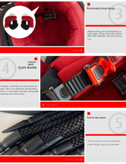 Iron Blood Warrior Predator Motorcycle Helmet – Personalized Full-Face Braid Helmet for Electric Motorbike | Casco de Moto