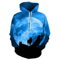 Animal Wolf 3D Printed Hooded Sweatshirts Men Women Fashion Casual Oversized Pullover Hip Hop Harajuku Streetwear Hoodies