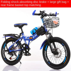 Folding Mountain Bike for Kids – 18/20 Inch Variable Speed Bicycle for Boys & Girls | Student Road Bike | Bicicleta de Estrada