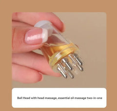 Scalp Applicator & Hair Regrowth Comb | Hexagon Head Oil Roller & Massage Tool for Relaxation & Styling