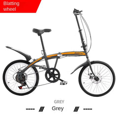 Cooya 20-Inch Folding Bicycle for Men & Women – Ultra Lightweight & Portable, No Installation Required | Adult Variable Speed Bicycle