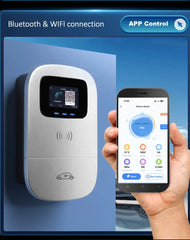 JIGU 7.6KW 32A Type 2 Electric Vehicle Charger – Car Charging Station, 7kW Wallbox EV Charger, WiFi & APP Control (220V, Single Phase)