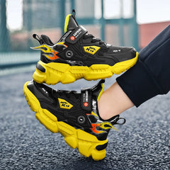 Boys' Fashion Sneakers – Thick-Soled, Warm & Comfortable Anti-Slip Outdoor Sports Shoes for Kids