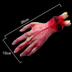 Halloween Horror Props Hand Haunted House Party Decoration Scary Fake Hand Finger Leg Foot Brain Heart Halloween Supplies