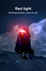 High Power LED Headlamp – 7 Modes XPE+COB Sensor Headlight with 18650 Battery for Fishing & Hunting