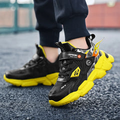 Boys' Fashion Sneakers – Thick-Soled, Warm & Comfortable Anti-Slip Outdoor Sports Shoes for Kids