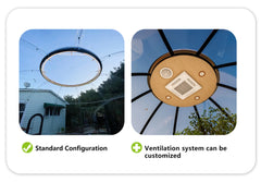 Transparent PC Geodesic Dome Tent – Clear Round Igloo House for Catering, Events, Hotel Resorts & Luxury Celebrations