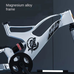 SKIG 18-Inch Magnesium Alloy Mountain Bike – Dual Shock Absorption Bicycle for Boys & Girls Ages 8–14 | Lightweight & Durable