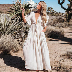 Women's Swimsuit Cover-Up – Open Front Long Kimono Cardigan for Beach & Swimwear