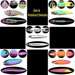 5PCS Wobbler Lures Set – 3g/10g/15g Metal VIB Sinking Fishing Lures | Hard Bait for Sea Fishing & Artificial Pesca