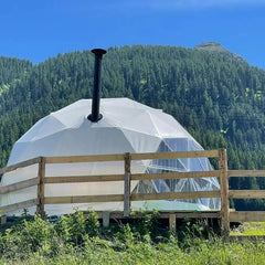 Luxury Geodesic Dome Tent – Transparent Spherical Glamping Tent for Outdoor Resort & Starry Sky Camping