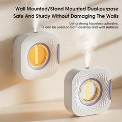 Smart Aroma Diffuser & Air Purifier – Digital Display, USB Rechargeable, 4 Gears, Wall Mount or Tabletop Essential Oil Humidifier