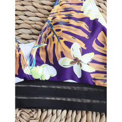 Fashion Print High-Waist Bikini – Sexy Women's Swimsuit for Summer Beachwear