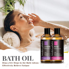 100ml Lavender Essential Oil Pure Natural Essential Oils for Help Sleeping Relaxing Diffuser Aroma Oil Rose Bergamot Ylang Ylang