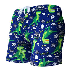 Children's Swimming Trunks – Flat Camo Printed Boys' Shorts | Big Boys' Hot Spring Bathing Suit